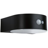 PAULMANN Solarna zunanja stenska svetilka Eileen (5,5 W, Do x Š x V: 19,8 x 17,5 x 6,5 cm, Črna, IP44, 300 lm) | Shoptok.si