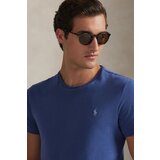 Polo Ralph Lauren Majice s kratkimi rokavi T-SHIRT AJUSTE EN COTON Modra | Shoptok.si