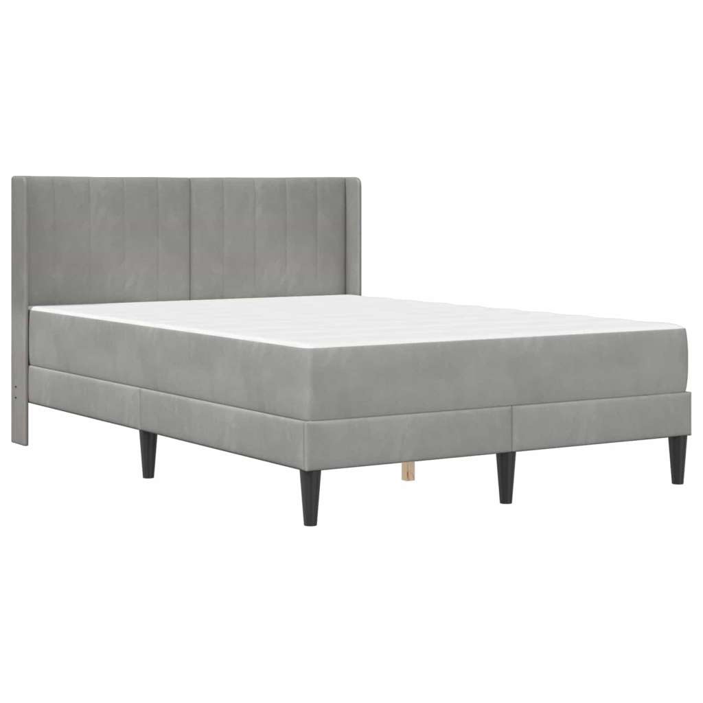  Okvir za krevet Svijetlo siva 160 x 200 cm Baršun - Svjetlosiva 160 x 200 cm | shoptok.hr