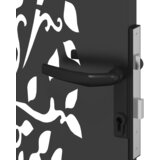 vidaXL Vrtna vrata Crna 100 x 175 cm Čelik s praškastim premazom | shoptok.hr