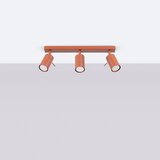 Nice Lamps Opečnato oranžna stropna svetilka 6x45 cm Etna – | Shoptok.si