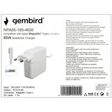 Gembird NPA85-185-4600 (TJ-341L Apple Type-L) punjač za MacBook 85W-18.5V-4.6A, Magsafe1 Type-L Cene