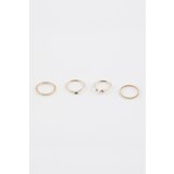 Defacto women's 4-Piece Gold Ring Cene