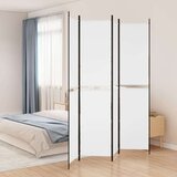  Paravan - Sobna pregrada s 4 panela bijela 200 x 220 cm od tkanine - Bijela 200 x 220 cm 1 4 | shoptok.hr