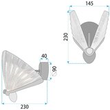 Toolight Zidna lampa LED LHJ104-1W Light Rose Gold | shoptok.hr