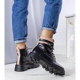 D/CEO Black patent leather insulated boots Campi | Shoptok.si