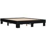 Okvir za krevet crni 150x200 cm konstruirano drvo i metal | shoptok.hr