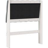 vidaXL tapecirano vzglavje svetlo siva 80 cm masivno borovo les | Shoptok.si