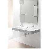 Sapho Bijeli keramički dupli umivaonik 120x50 cm Sand – | shoptok.hr