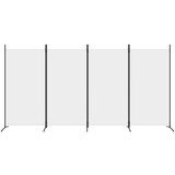 Sobna pregrada s 4 panela bijela 346 x 180 cm od tkanine | shoptok.hr