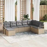  Set sofe s jastukom 8 pcs Bež poliratan | shoptok.hr