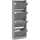 The Living Store Omarica za čevlje siva sonoma 60x21x163,5 cm inženirski les - Omarica Za Čevlje, (21813727) | Shoptok.si