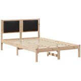  Krevetna konstrukcija Crna 120 x 190 cm Čvrsto borovo drvo | shoptok.hr