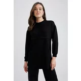 DEFACTO Relax Fit Crew Neck Long Sleeve Tunic