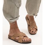 Gemre Ribera shiny cork-soled slippers | shoptok.hr