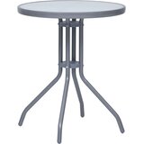  3-dijelni bistro set od aluminija i tekstilena srebrni | shoptok.hr
