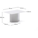Kave Home Metalni pomoćni stol 52x70 cm Arvin – | shoptok.hr