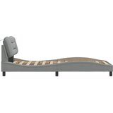  Okvir za krevet bez madraca Hvar svjetlosivi 80x200 cm od tkanine | shoptok.hr