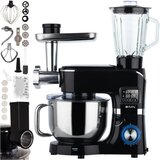  3u1 2300w planetarni mikser robot LCD s grijanom posudom crna 6,2l | shoptok.hr