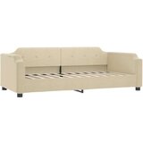 Izvlečna dnevna postelja krem 100x200 cm blago | Shoptok.si