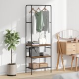 vidaXL stalak za odjeću s policama staro drvo 60 x 30 x 171 cm | shoptok.hr