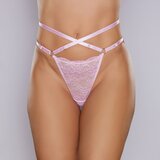 Allure Cherished Lace and Mesh Thong Pink Cijene