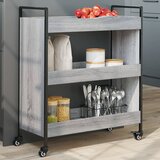 vidaXL Kuhinjska kolica siva boja hrasta 70x30x82 cm konstruirano drvo | shoptok.hr