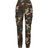 Urban Classics Ladies High Waist Camo Cargo Pants woodcamo | ePonuda.com