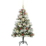  Umjetno božićno drvce S LED lampica Zelena i bijela 120 cm | shoptok.hr