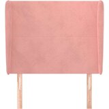  Uzglavlje s ušima ružičasto 83 x 23 x 118/128 cm baršunasto | shoptok.hr
