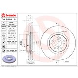 BREMBO ZAVORNI DISK PREDNJI MERCEDES 09.R104.11 Cene