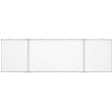  Magnetna bijela ploča sklopiva 160 x 50 x 1,7 cm aluminijska | shoptok.hr