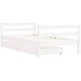  Okvir za dječji krevet s ladicama bijeli 80x160 cm od borovine | shoptok.hr