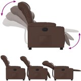  Naslonjač od umjetne kože smeđi | shoptok.hr