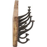  Vješalica za hodnik s 5 kuka 100x2,5x15 cm od obnovljenog drva | shoptok.hr