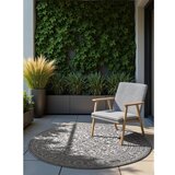 NORTHRUGS Sivo-slonokoščena okrogla notranja in zunanja preproga ø 160 cm Duet Kona – | Shoptok.si