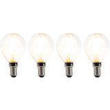 LUEDD Set 4 E14 zatemnjenih LED sijalk P45 prozorna 3W 250 lm 2700K | Shoptok.si