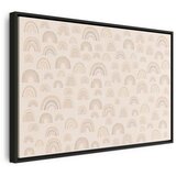  Slika - August Sky - Various Sizes of Rainbows in Calm Colors 120x80 U crnom drvenom okviru | shoptok.hr