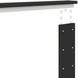  Krevetna konstrukcija Crna 120 x 200 cm Konstruirano drvo | shoptok.hr