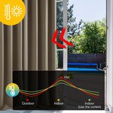 DECONOVO zatemnitvene zavese z nabor trakom – 175 × 140 cm, set 2 kosov odprta embalaža | Shoptok.si