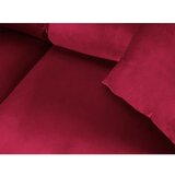 Cosmopolitan Design Crvena baršunasti sklopiva/s prostorom za odlaganje kutna garnitura (s lijevim kutom/u obliku slova L) Kyoto – | shoptok.hr