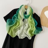INF Bleščeča ruta: Elegantna šifonska ruta z bisernim sijajem Green, (21778764) | Shoptok.si
