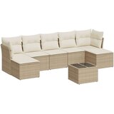  8-dijelni set vrtnih sofa od poliratana s jastucima bež | shoptok.hr