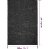 vidaXL Preproga ZIZUR antracit 140x200 cm videz jute notranja/zunanja | Shoptok.si