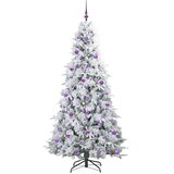  Umjetno božićno drvce s nogom s stalakom Bijelo 210 cm PE i PVC | shoptok.hr