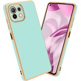 Cadorabo Ohišje, združljiv s Xiaomi v sijajni metini zeleni barvi - Zlato - zaščitno prevleko iz fleksibilnega silikona TPU in z zaščito pred kamero, (20595192) | Shoptok.si