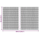  Vrtna Ograda Karbonizirano 600 x 90 cm Trska | shoptok.hr