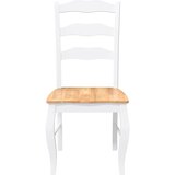  Blagovaonske stolice 2 kom. Bijele, puno drvo, guma | shoptok.hr