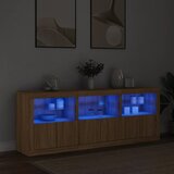  Komoda s LED svjetlima boja hrasta sonome 181,5x37x67 cm | shoptok.hr