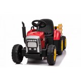 Ramiz 12V električni traktor s prikolico rdeč | Shoptok.si